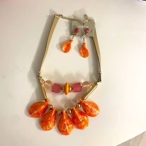 Chico’s necklace and matching earrings- brand new!
